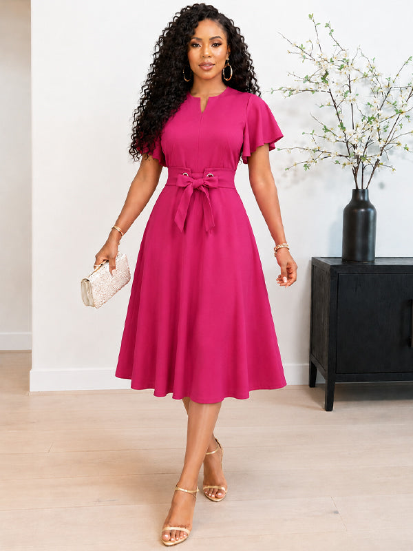 Solid Peplum Bodycon Dress – Beautiedoll