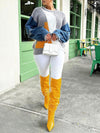 Denim Combo Colorblock Sweater
