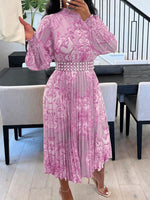 Beautiedoll Printed Pleated Dress