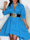 Solid Shirt Dress