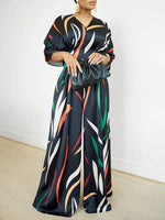 Beautiedoll Printed Wide-Leg Jumpsuit