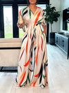 Beautiedoll Printed Wide-Leg Jumpsuit