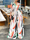 Beautiedoll Printed Wide-Leg Jumpsuit