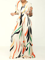 Beautiedoll Printed Wide-Leg Jumpsuit