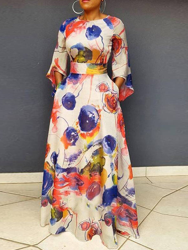 Printed Maxi Dress