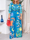 Printed Shirt & Wide-Leg Pants Set