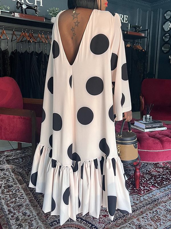 Dot Ruffle Dress