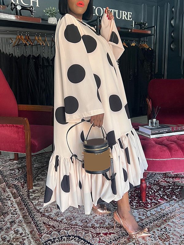Dot Ruffle Dress