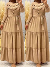 Frilled Tied Shirt Dress