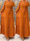 Frilled Tied Shirt Dress