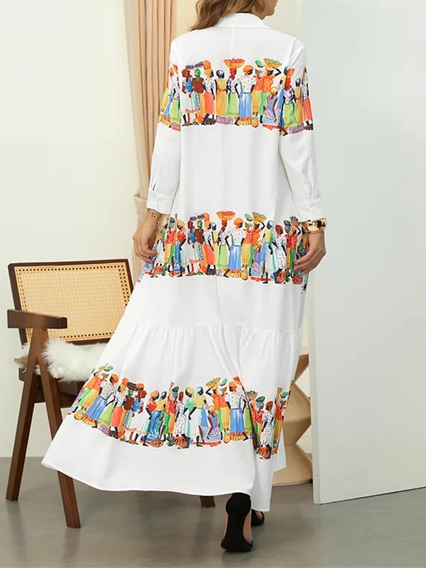 Printed Shirt Dress