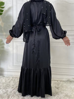 Solid Tied Ruffle Dress