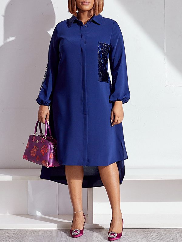 Sequin Shirt Dress