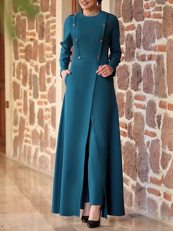 Button Tunic Top & Pants Set