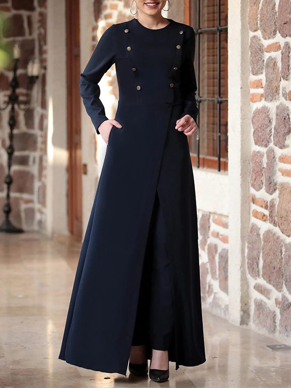 Button Tunic Top & Pants Set