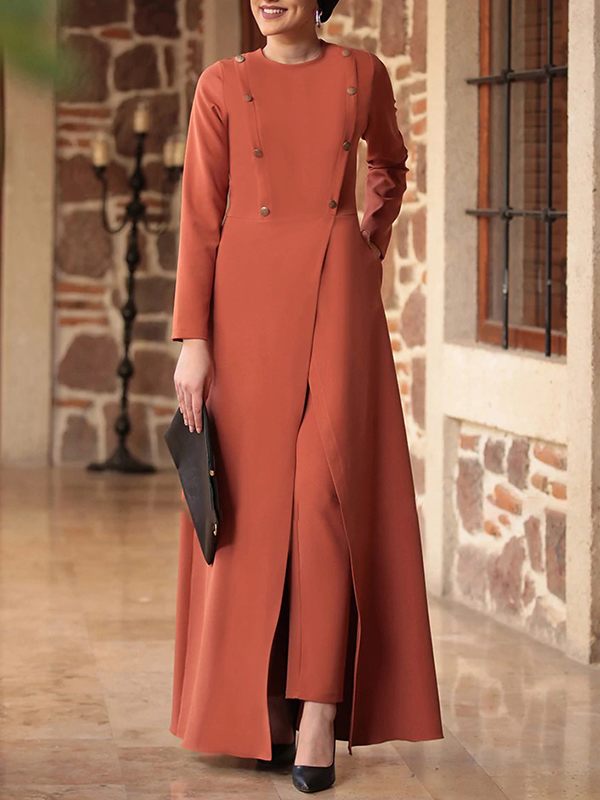 Button Tunic Top & Pants Set