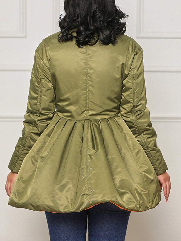 V-Neck Tied Coat