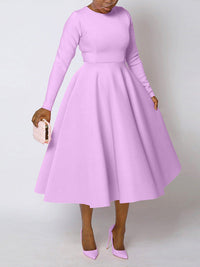 Beautiedoll Long Sleeve Midi Dress