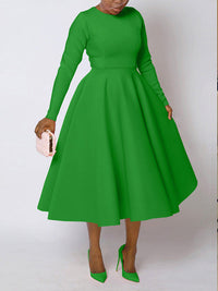 Beautiedoll Long Sleeve Midi Dress
