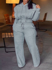Beautiedoll Solid Hoodie & Pants Set