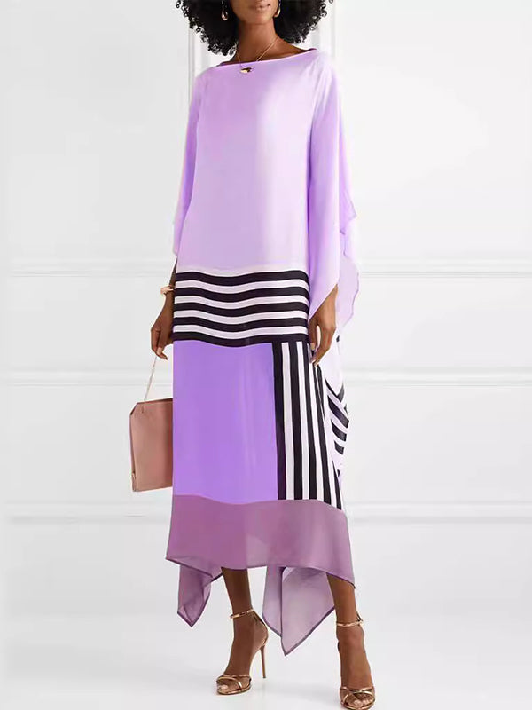 Stripe Combo Colorblock Dress