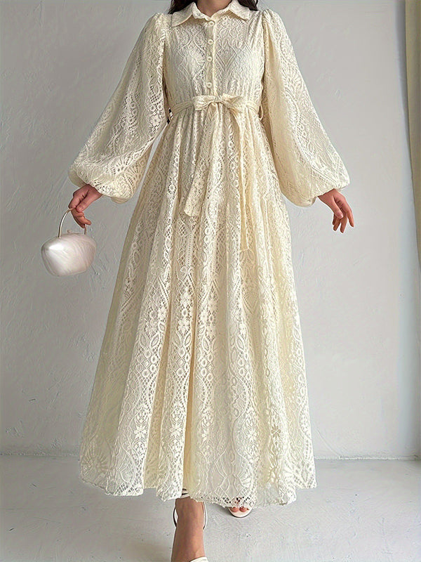 Lace Shirt Dress