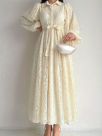 Lace Shirt Dress