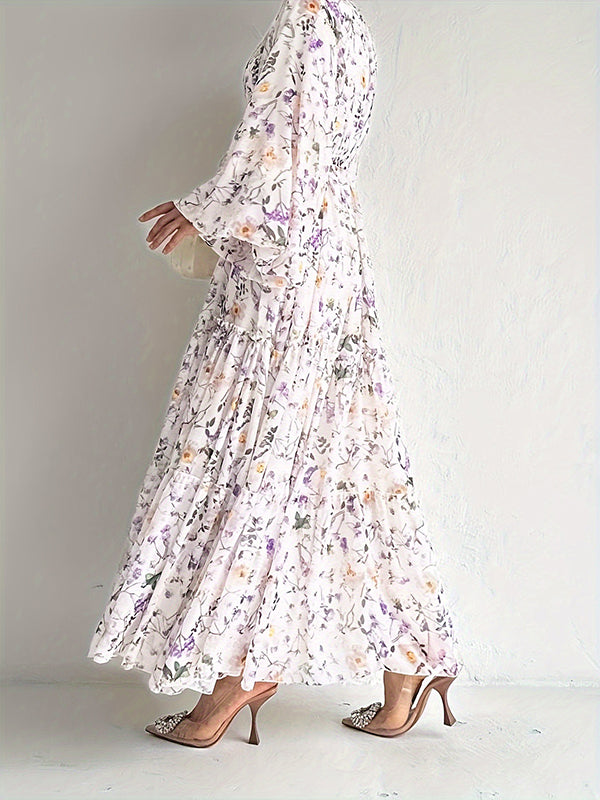 Printed Tied Dress