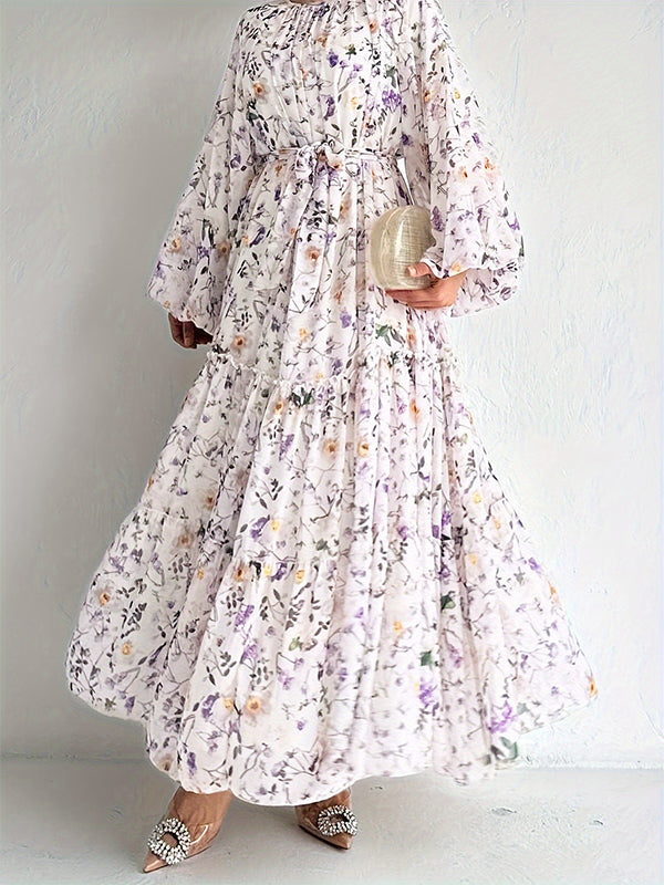 Printed Tied Dress
