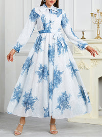 Printed Tied Dress