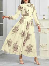 Printed Tied Dress