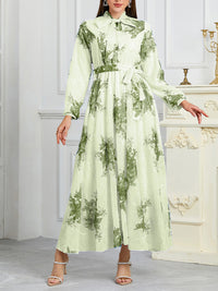 Printed Tied Dress