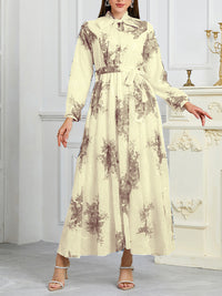Printed Tied Dress