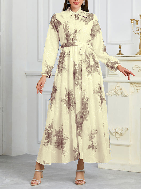 Printed Tied Dress