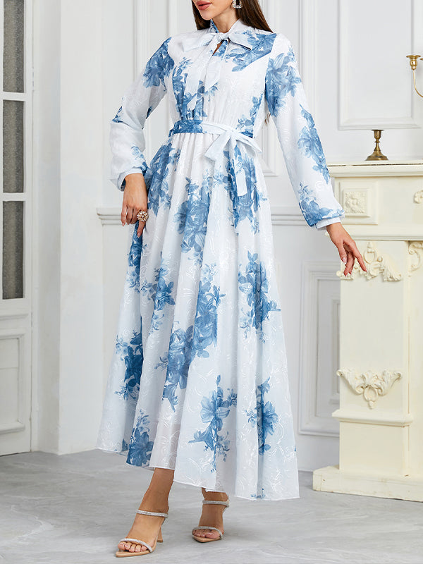 Printed Tied Dress
