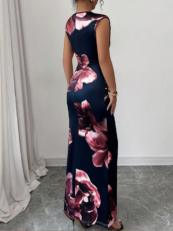 Printed Sleeveless Dress