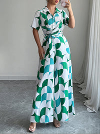 Colorblock Tied Jumpsuit