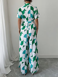 Colorblock Tied Jumpsuit