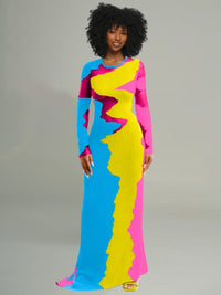 Colorblock Maxi Dress