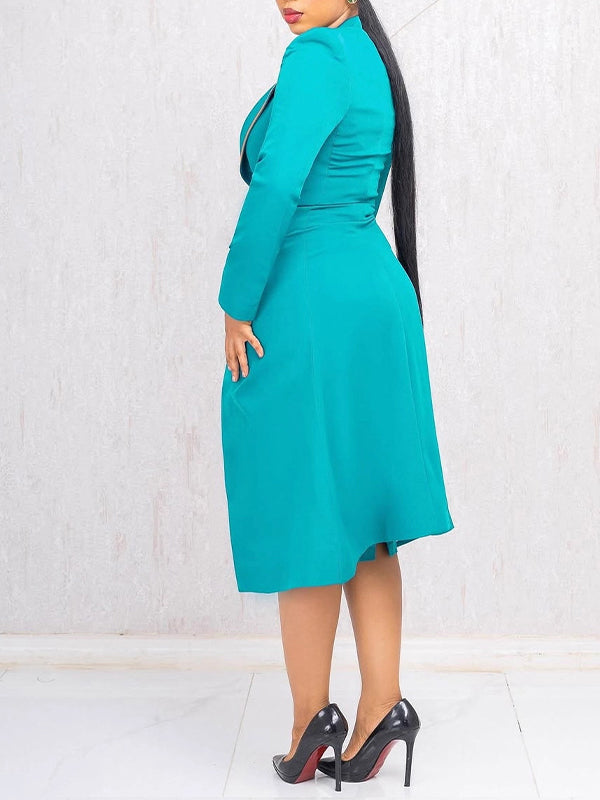 Long Blazer & Sleeveless Dress Set