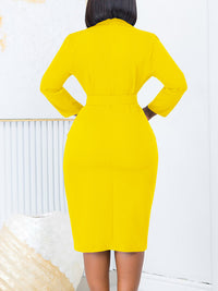 Belted Blazer Dress