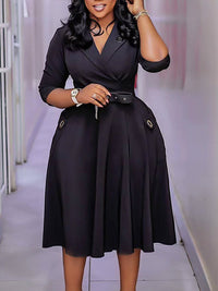 Belted Blazer Dress