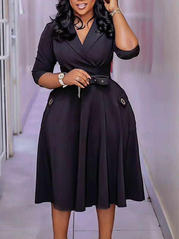 Belted Blazer Dress