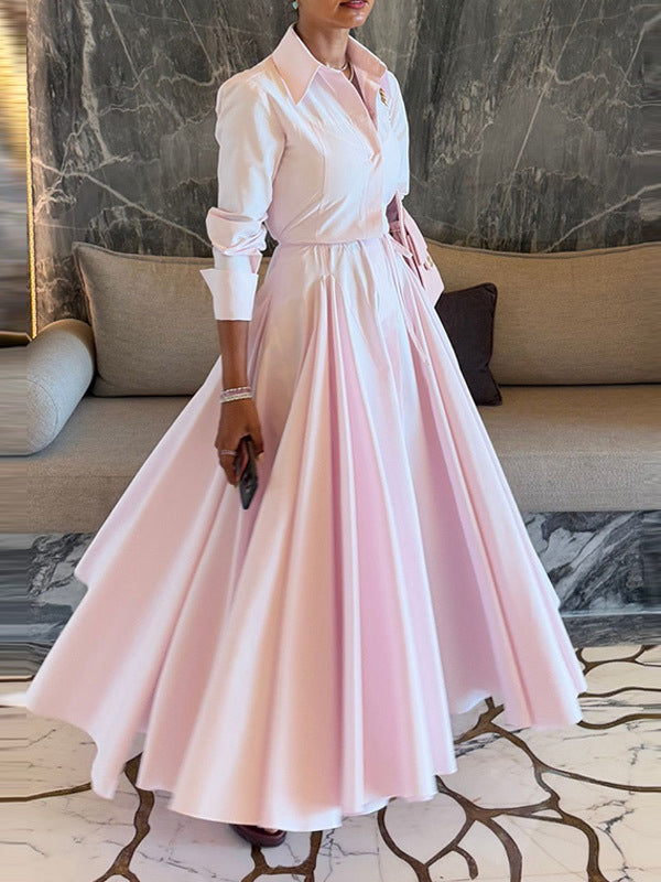 Solid Shirt & Skirt Set