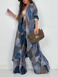 Printed Tunic Shirt & Pants Set