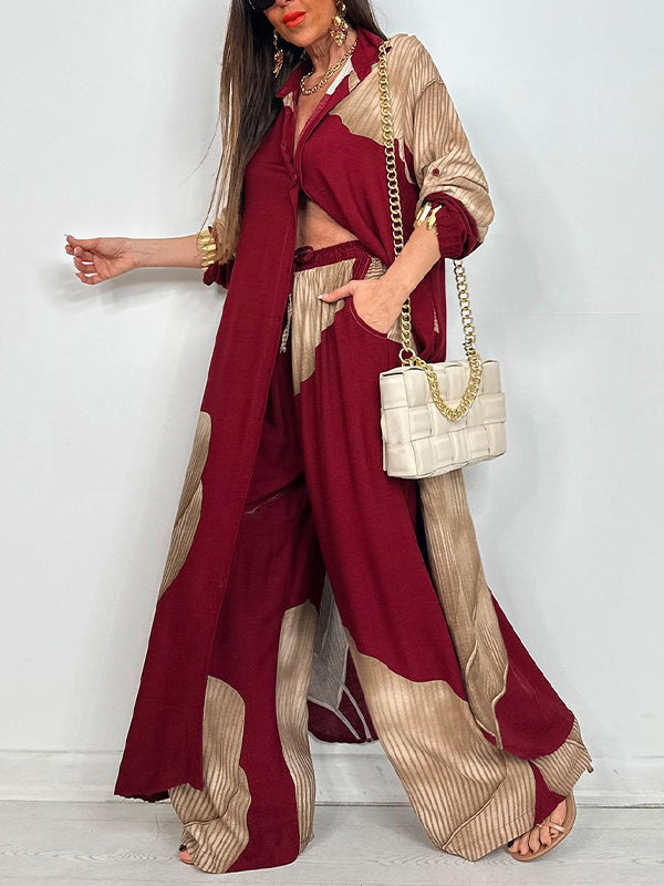 Printed Tunic Shirt & Pants Set
