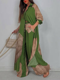 Printed Tunic Shirt & Pants Set