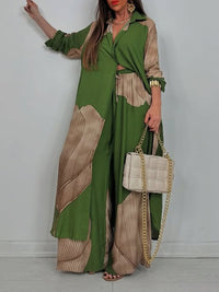 Printed Tunic Shirt & Pants Set