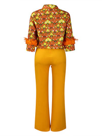Printed Shirt & Pants Set