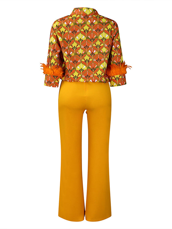 Printed Shirt & Pants Set